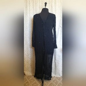 Black sheer sequined cover